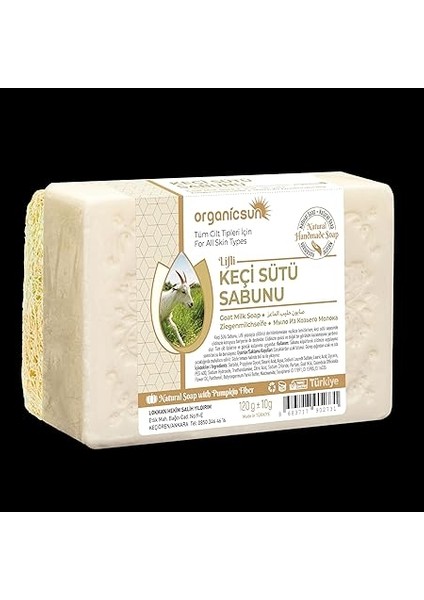 Doğal Kabak Lifli Keçi Sütü Sabunu 120 gr Tüm Cilt Tipleri Için Nemlendirici ve Yenileyici indirimleri