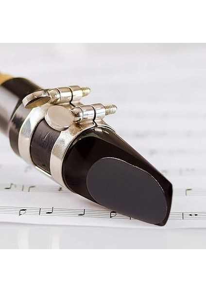 32 Adet Ağızlık Yastığı 0,8 mm Ağızlık Yamacı Alto ve Tenor Saksafon ve Klarnet Için, Siyah fırsatları