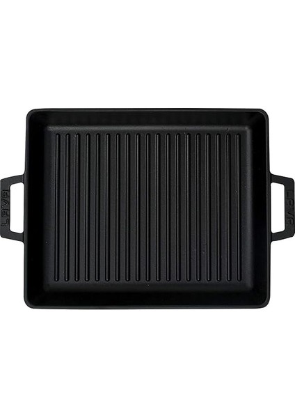 Metal Kulplu Döküm Izgara Tava, 26X32 Cm, Siyah fırsatları