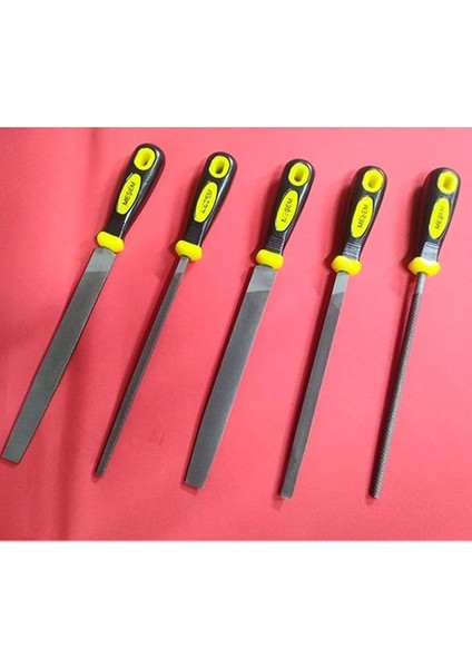 MEŞEM-1290 32 cm Büyük Boy 5 Li Eğe Seti Marka Yüksek Kalite Üçken Kare Oval Set 1410 modelleri