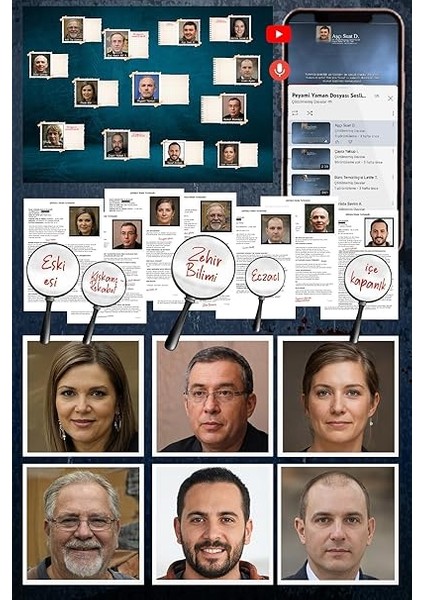 Davalar Dedektiflik Suç Çözümleme Oyunu Peyami Yaman Dosyası - Gizem Bulmaca Cinayet Çözme Kutu Oyunları - Katil Bulma Dedektif Oyunu - Suçlu Kim, Cinayeti Çözebilir Misin? (Dava-3) indirimleri