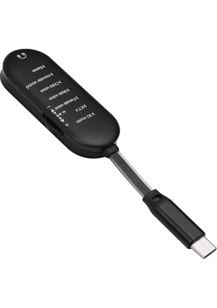 Sk7 Taşınabil Fon Ses Kartı Ses Değiştirici 7 Ses Efekti Pe-C Fişi La Canlı Yayın Çevrimiçi Karaoke Video Oyunu Oynama Siyah