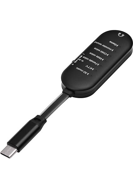 Sk7 Taşınabil Fon Ses Kartı Ses Değiştirici 7 Ses Efekti Pe-C Fişi La Canlı Yayın Çevrimiçi Karaoke Video Oyunu Oynama Siyah fiyatları