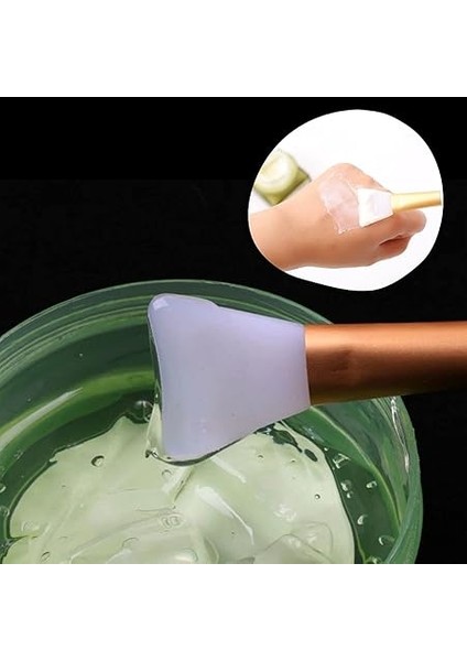 2li Silikon Temizlemesi Kolay Kullanılabilen Yüz Cilt Bakımı Maske ve Krem Spatulası indirimleri