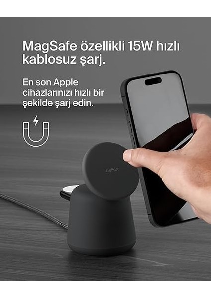 Boostcharge Pro 2'si 1 Arada Kablosuz Şarj Istasyonu fiyatları