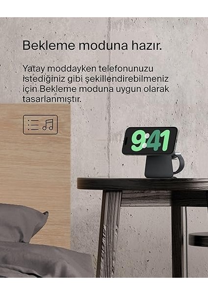 Boostcharge Pro 2'si 1 Arada Kablosuz Şarj Istasyonu modelleri