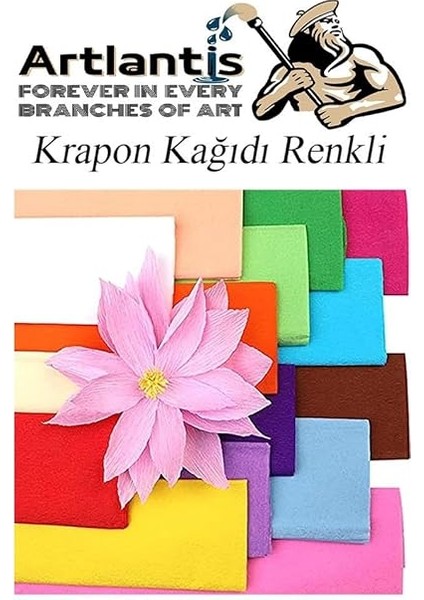 Fosforlu Krapon Kağıdı 5 Renk 50X200 cm 1 Paket Grapon Kağıdı Karışık Renkli 5'li Okul Sınıf Kreş fiyatları
