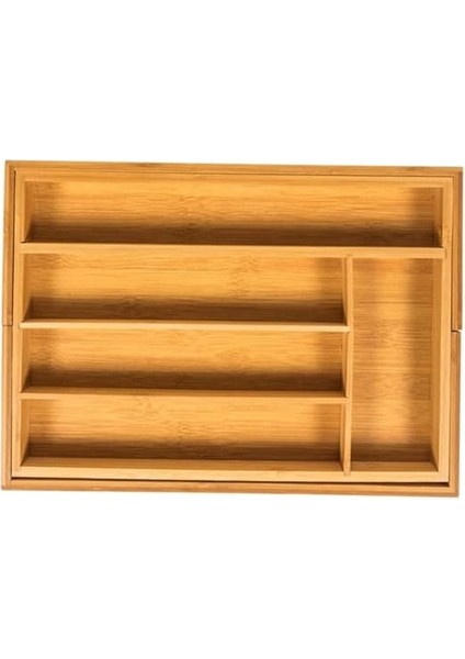 7 Bölmeli Bambu Kaşıklık Antibakteriel Çekmece Içi Düzenleyici Organizer indirimleri