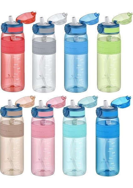 Fiftyfifty Pipetli(Isırılamaz) 600 ml Silikon Gövde Tritan Su Matarası fiyatları