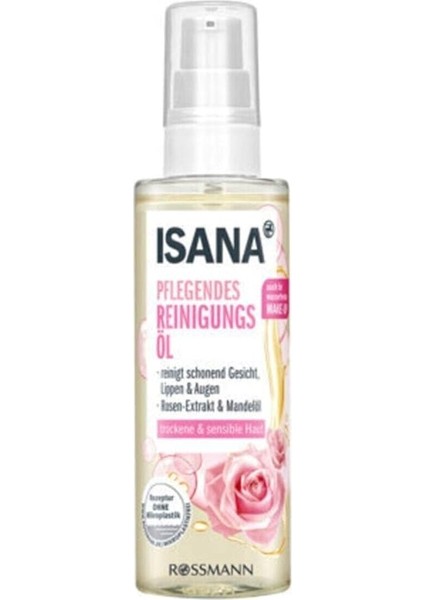 Kuru ve Hassas Ciltler Için Yüz Temizleme Yağı 100 ml Gül ve Badem Yağı Özlü T40330