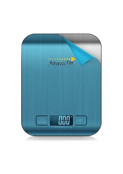 Home Dijital Mutfak Terazisi – Paslanmaz Çelik Yüzeyli Hassas Tartı, 5 kg Kapasiteli, Dara Özellikli, LCD Ekranlı, 5 Birim Dönüşümlü, Pilli,dijital Tartı fırsatları