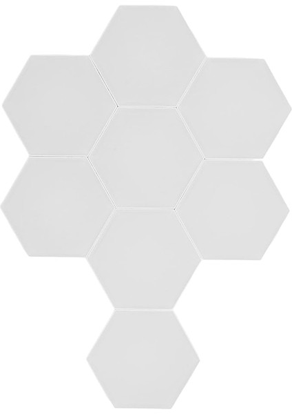 Music Syncrgb Hexled Işık Altıgen Işık Paneli, Ses Kontrollü 8 Set Rgb LED Duvar Lambası, Müzik Senkronizasyonu, Bluetooth Uygulaması ve Uzaktan Kumanda, Ev Dekorasyonu Için Altıgen Tasarım