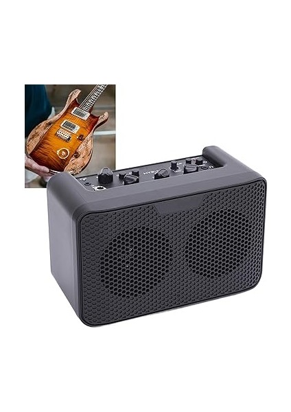 Gitar Amfi Küçük Elektro Gitar Amplifikatör Taşınabilir, Pratik Gitar Kombo Amfisi, Çok Işlevli Bt Combo Pratik Gitar Amplifikatörler, 3,5 mm Kulaklık Arayüzü indirimleri