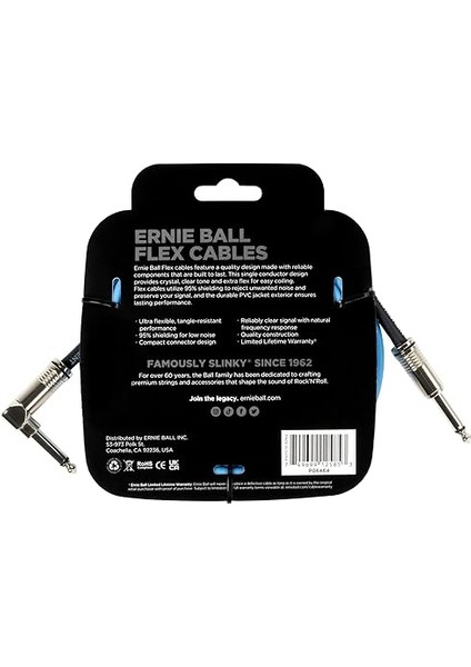 Ball Flex Enstrüman Kablosu Düz/açı 10FT - Mavi (P06464) fiyatları