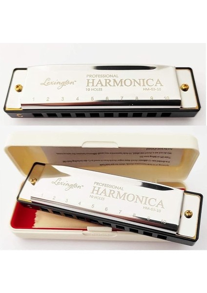 HM0310 Mızıka 10 Delik Do Majör - Harmonica Major Key Of C Blues Harmonica 10 Holes 20 Tones Standard Harmonica
