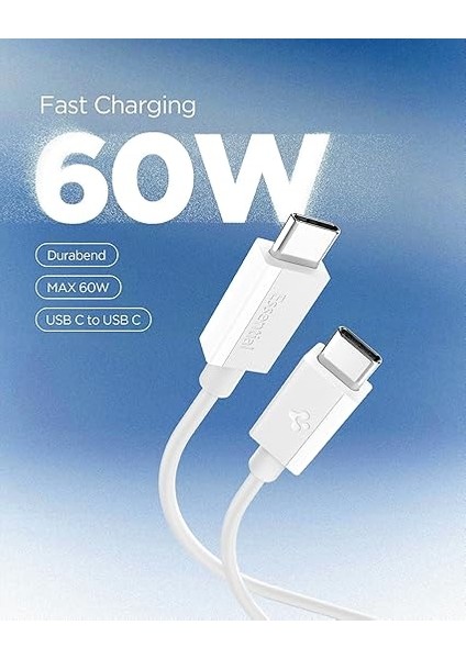 Usb-C To Usb-C 2 Metre Kablo 60W Güç/pps 2.0 Desteği Super Hızlı Şarj / 480 Mbps Data Aktarım Hızı Type-C Ekstra Dayanıklı White - ACA08719 fiyatları