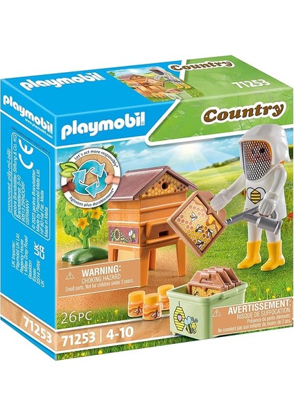 71253 Country Arıcı, Çiftlik Hayvanı Oyun Setleri, Sürdürülebilir Oyuncaklar, Eğlenceli, Yaratıcı Rol Yapma, Oyun Setleri 4 Yaş ve Üzeri Çocuklar Için Uygun