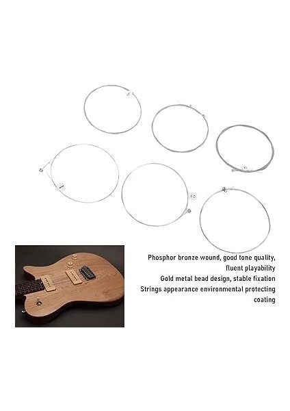 Gitar Dizeleri, 09.42 Yüksek Karbonlu Alaşım Ni Çelik Yara Altı Altı Çelik Çekirdek Gitar Yedek Dize fırsatları