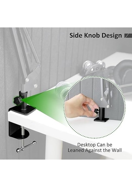 Heavy Duty Masa Kelepçesi, Metal Masa Montaj Kelepçesi, Mikrofon Standı Için, Mic Boom Arm C Montaj Kelepçesi, Ayarlanabilir Vidalı, 6 cm (2,4 Inç) Masa Kalınlığına Kadar Uygundur modelleri