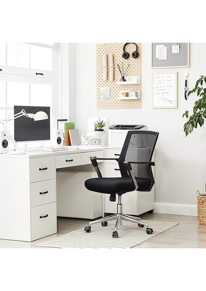 OPN83B Ofis Koltuğu, File Sırtlıklı Yönetici Döner Sandalyesi, Döner Koltuk, Yüksekliği Ayarlanabilir Rocker Fonksiyonu Siyah, OBN83B fiyatları