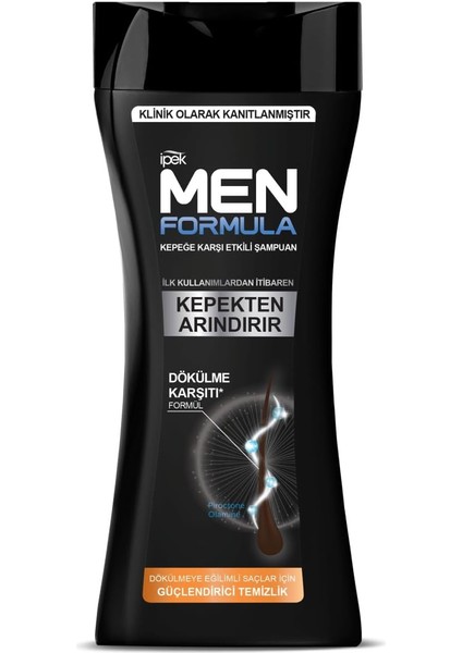 Men Formula Kepeğe Karşı Etkili Şampuan Dökülmeye Eğilimli Saçlar
