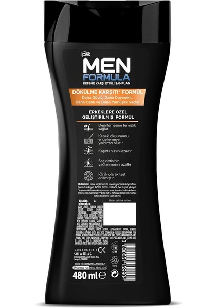 Men Formula Kepeğe Karşı Etkili Şampuan Dökülmeye Eğilimli Saçlar fiyatları