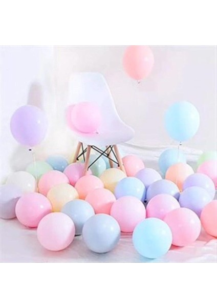 Balon 20 Adet Karışık Renk Soft Pastel Balon