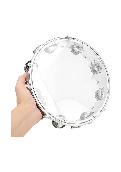 Için Perküsyon Jingle'li 10IN Kırmızı Şeffaf Tef (Şeffaf) fiyatları