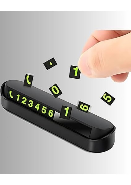 Araba Park Numaratör Araç Içi Torpido Üstü Açılır Kapanır Neon Telefon Numarası Bırakma modelleri