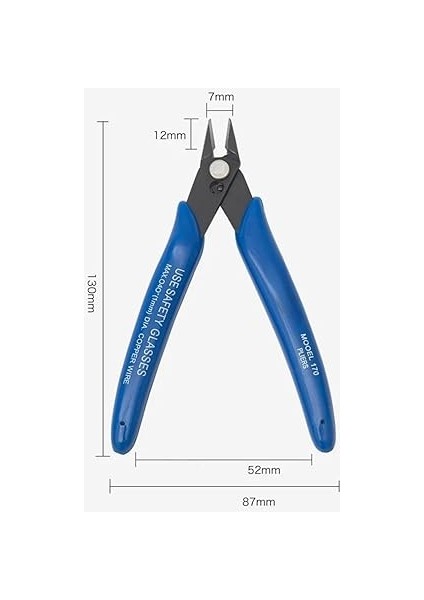 Home Eğri Yan Keski – Mini Kablo Kesme Pensesi, Hassas Devre ve Ince Tel Kesme Aleti, Ergonomik Saplı, Elektronik ve Hobi Kullanımı Için Pratik Pense-Silikon Saplı-El Işi Hobi Için Ideal indirimleri