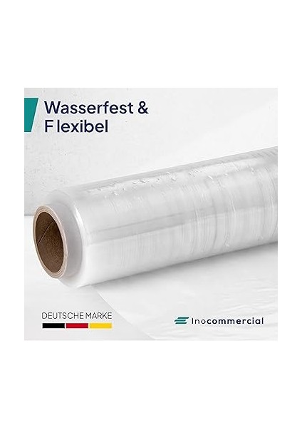 2 Rulo Streç Folyo, Şeffaf, Sarma Folyosu, 50 CM/230 M – 1,5 Kg, Mobilya ve Taşınma Için Folyo, Palet Folyosu, El Streç Folyo, Rulo Halinde Ambalaj Filmi, Streç Folyo Rulosu fırsatları