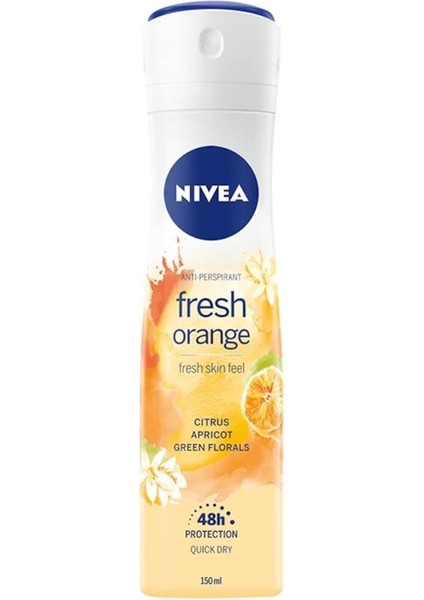 Fresh Orange Sprey Deodorant Kadın, 150 ml
