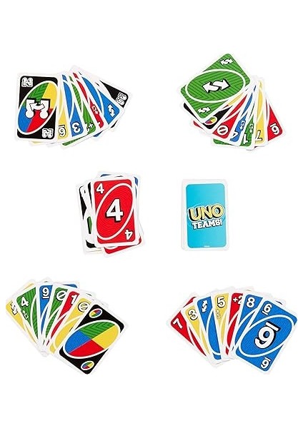 Games Uno Teams™ Kartlar Aile ve Arkadaşlarla Bir Araya Gelinen Akşamlara, Seyahatlere, Kamplara ve Partilere Yönelik Uno Teams Kart Oyunu HXT58 indirimleri