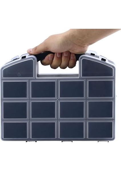 Organizer Kutu Çift Taraflı 24 Bölmeli Küçük Malzeme Alet Takım Çantası fırsatları
