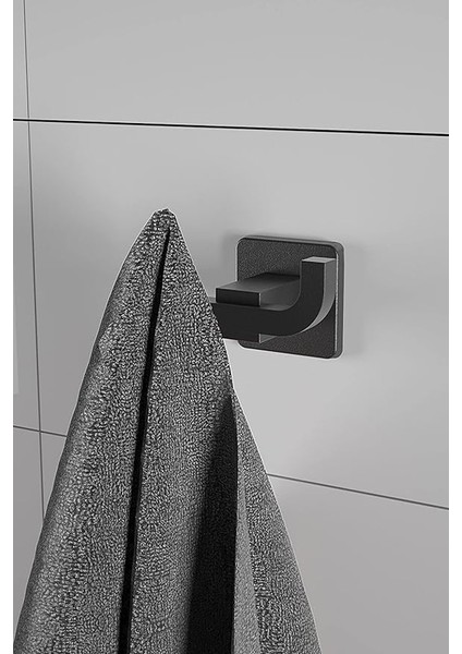 Turmalin Ikili Metal Askılık Banyo Tuvalet Mutfak Bornozluk Havluluk Mat Siyah Ömür Boyu Paslanmaz fiyatları