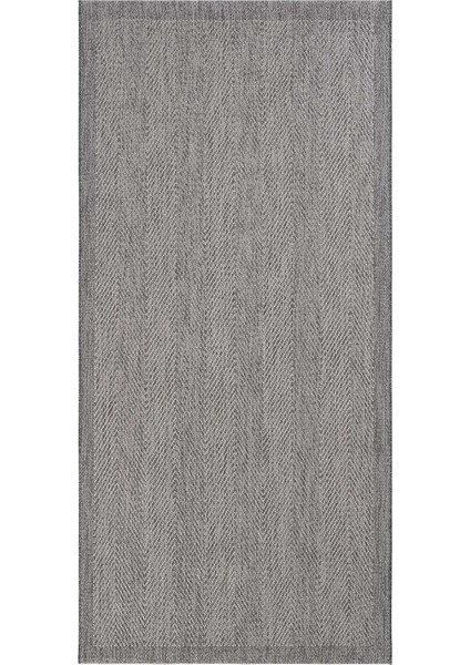 Halı Grande 02 Gri Halı Antre Hol Halı Çerçeve Desenli Halı Kilim Kaymaz Tabanlı Mutfak Kilimi