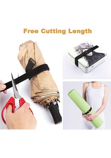 10 M x 2,5 cm Cırt Cırtlı Bant, 50 Tokalı, Serbest Kesim Uzunluğu, Cırt Cırtlı Kablo Bağı, Tekrar Kapatılabilir, Cırt Cırtlı Bant, Siyah fiyatları