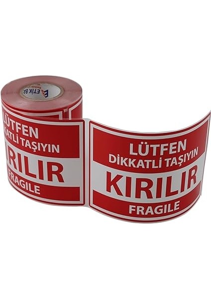 Etiketler , Hazır Al Hızlı Al Kırılır Etiketi Büyük Boy Kuşe, Fragile Label Yapışkanlı Etiket 100X150MM Ruloda 250 Adet Sticker, Koli Için Çıkartma Güvenlik Etiketi, Dikkat Kırılır Uyarı Etiketi, Paketleme fırsatları