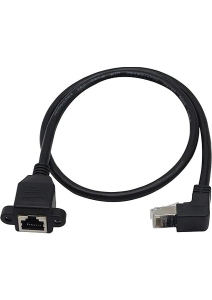 5043 RJ45 Dişi Erkek Uzatma 0.5m Dirsek Köşeli 90 Derece Panel Tipi Cat6 Montaj Kablosu (0.50 Metre) modelleri