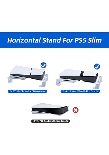 Ps5 Slim/pro Yatay Stand, Konsol Ile Uyumlu Ayak (De/uhd) fiyatları