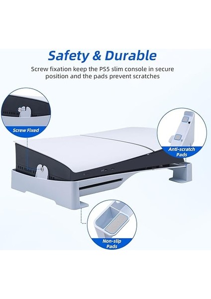 Ps5 Slim/pro Yatay Stand, Konsol Ile Uyumlu Ayak (De/uhd) modelleri