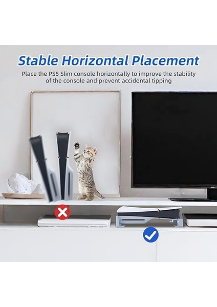 Ps5 Slim/pro Yatay Stand, Konsol Ile Uyumlu Ayak (De/uhd) fırsatları