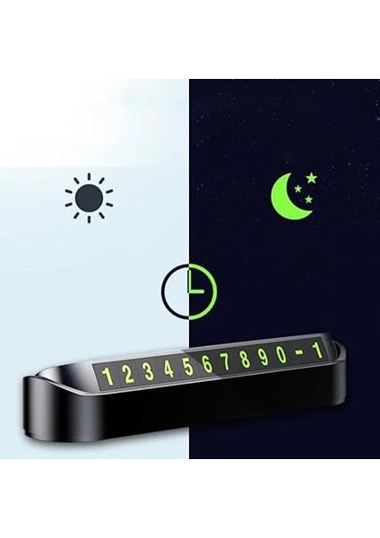 Araç Içi Park Telefon Numarası Fosforlu Numaratör Oto Cam Kartı modelleri