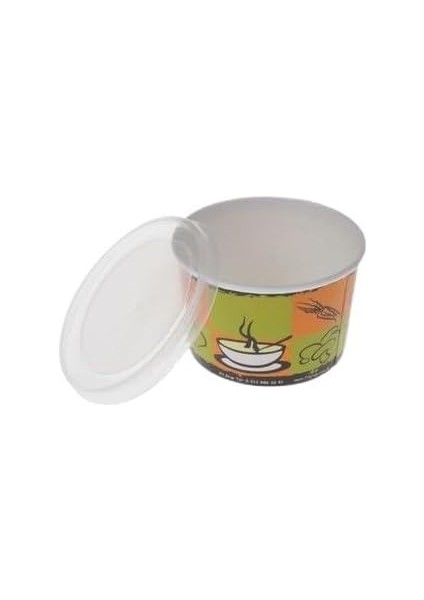 Marifetlerim - Kapaklı Karton Çorba Kasesi 25 Adet 16 Oz