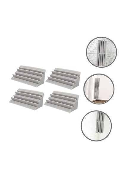 Bass Traps Panelleri 4 Adet Emici Duvar Panelleri Yalıtım Süngeri Kolay Kesilebilir fiyatları