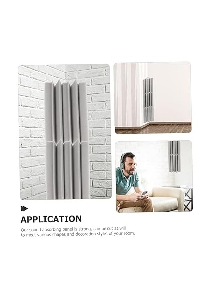 Bass Traps Panelleri 4 Adet Emici Duvar Panelleri Yalıtım Süngeri Kolay Kesilebilir fırsatları