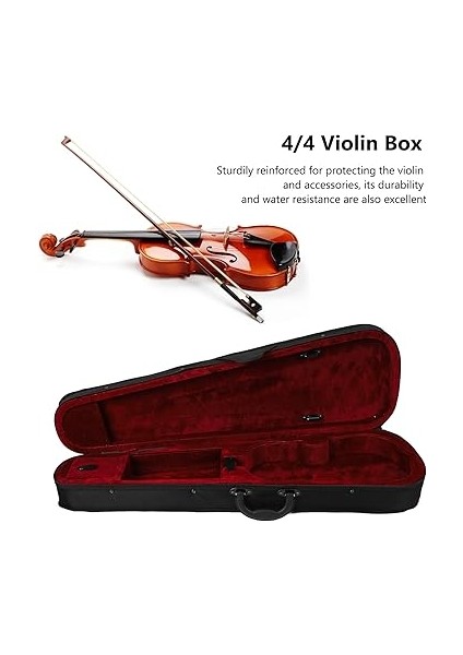 Keman Kasası Sırt Çantası, Ayarlanabilir Omuz Askısı Profesyonel Keman Koruma Vakası, Sanatçılar ve Öğrenciler Için Keman Sert Vakası (Kırmızı Astar) fiyatları
