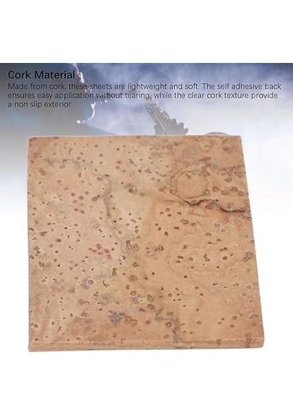 Alto Sax Ağızlık Pedleri, Klarnet Cork Alto Sax Aksesuarları 10 Parçalı Saksafon Boyun Kendini Yapışkan Cork Sac Sopası Soprano Tenor fırsatları