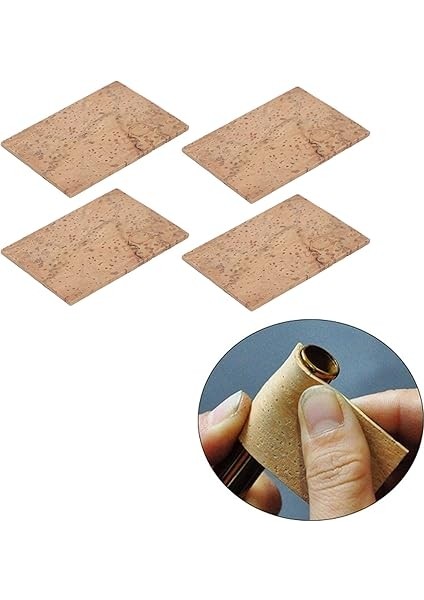 Alto Sax Ağızlık Pedleri, Klarnet Cork Alto Sax Aksesuarları 10 Parçalı Saksafon Boyun Kendini Yapışkan Cork Sac Sopası Soprano Tenor indirimleri