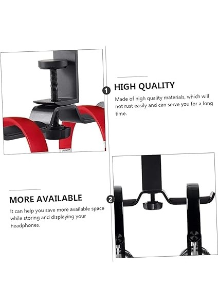 Kulaklık Tutucu Kulaklık Standı Kolay Kurulum Masaüstü Montajı Ev Ofisi Için Siyah indirimleri